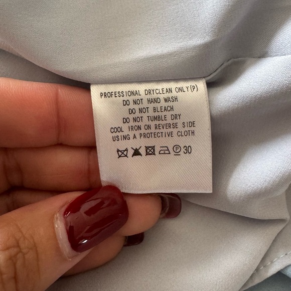 Fame and Partners Mirabella Maxi Bridesmaids Dress Size US 4 Pale Blue - Picture 8 of 11